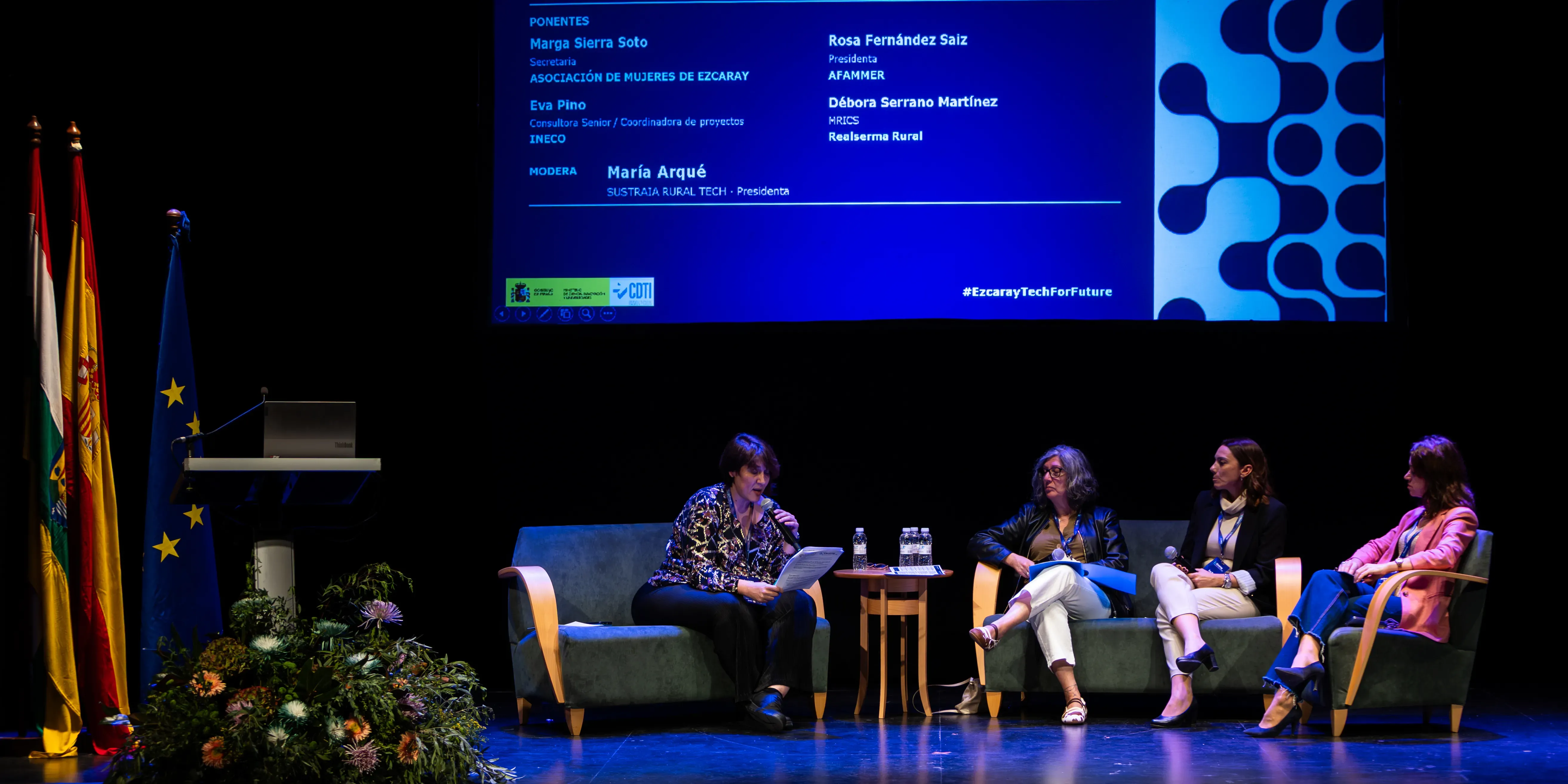Eva Pino, Manager in Transport Economics and Policy at Ineco, addressed one of the less visible aspects of the demographic challenge facing rural areas: the masculinisation of the rural population.