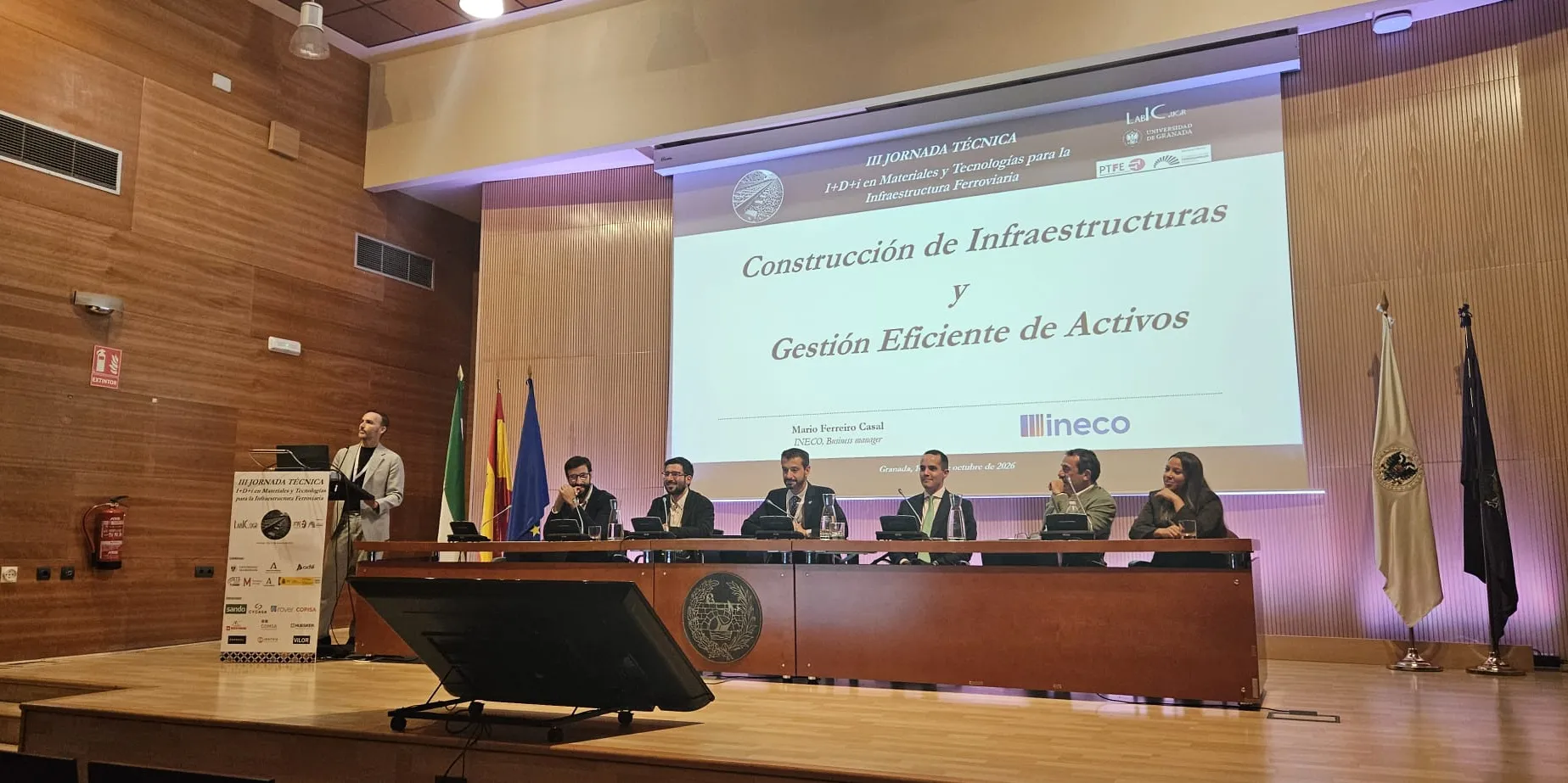 Mario Ferreiro, gerente de proyecto de Ineco, ha abordado estos retos en su ponencia «Construcción de Infraestructuras y Gestión Eficiente de Activos».
