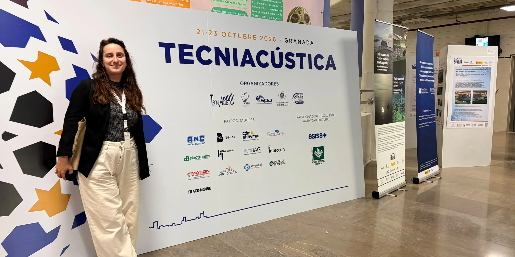 Isabel Villa presented the technical assistance work carried out by Ineco during the fourth phase of the Strategic Noise Maps and Action Plans for Spain’s State Road Network and Adif’s major railway corridors