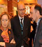 Ana Pastor, ministra de Fomento, visita el stand de Ineco en World ATM Congress