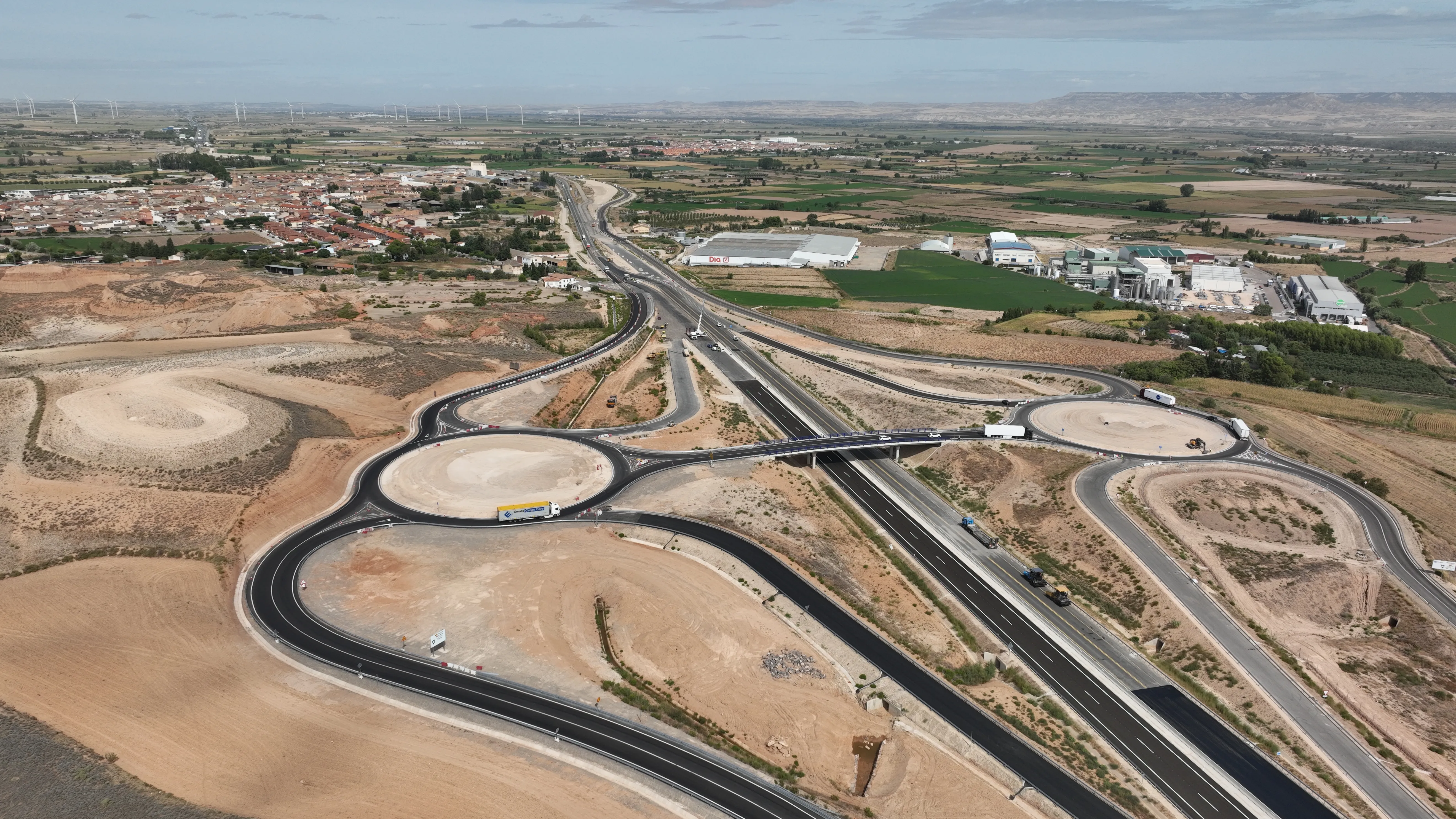 El tramo entre Gallur y Mallén de la A-68 ya es una realidad