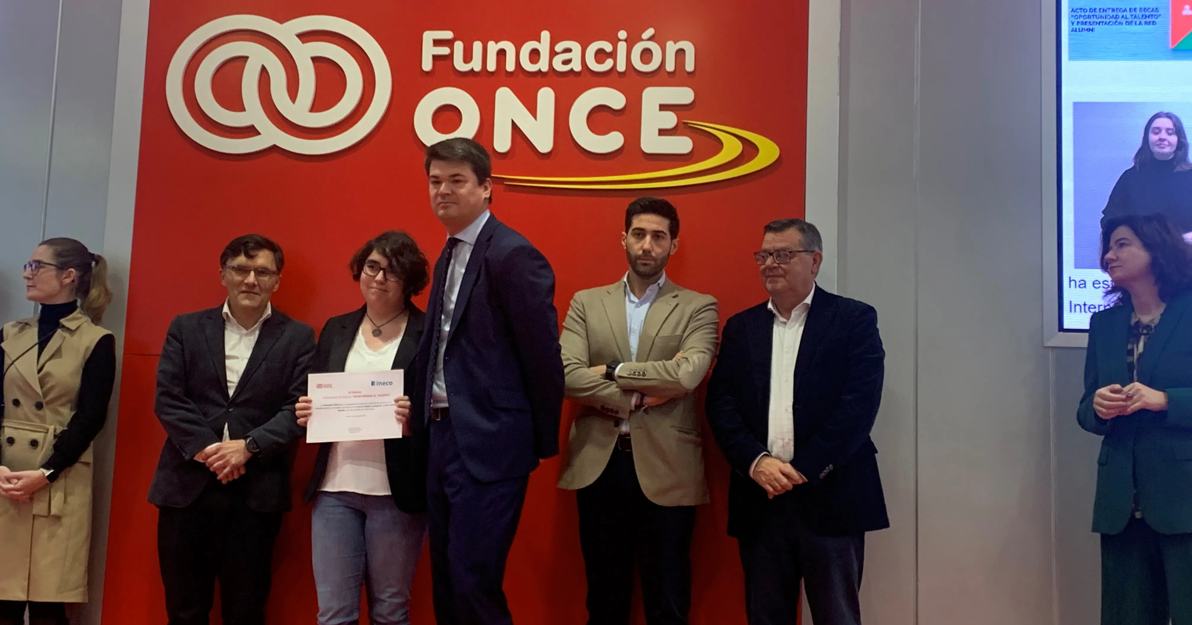 El Programa de Becas Sociales de Ineco avanza con 5 nuevas ayudas al Talento de la Fundación ONCE