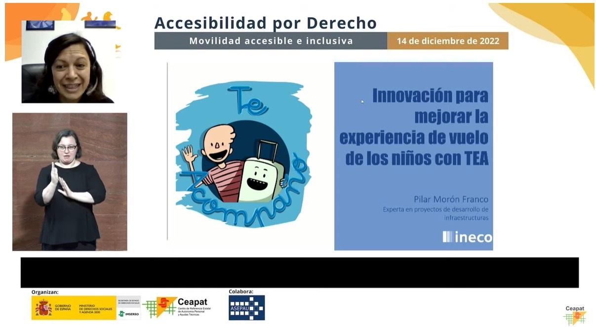 Teacompaño, protagonist of the seminar "Accessibility by Right: Accessible and Inclusive Mobility"