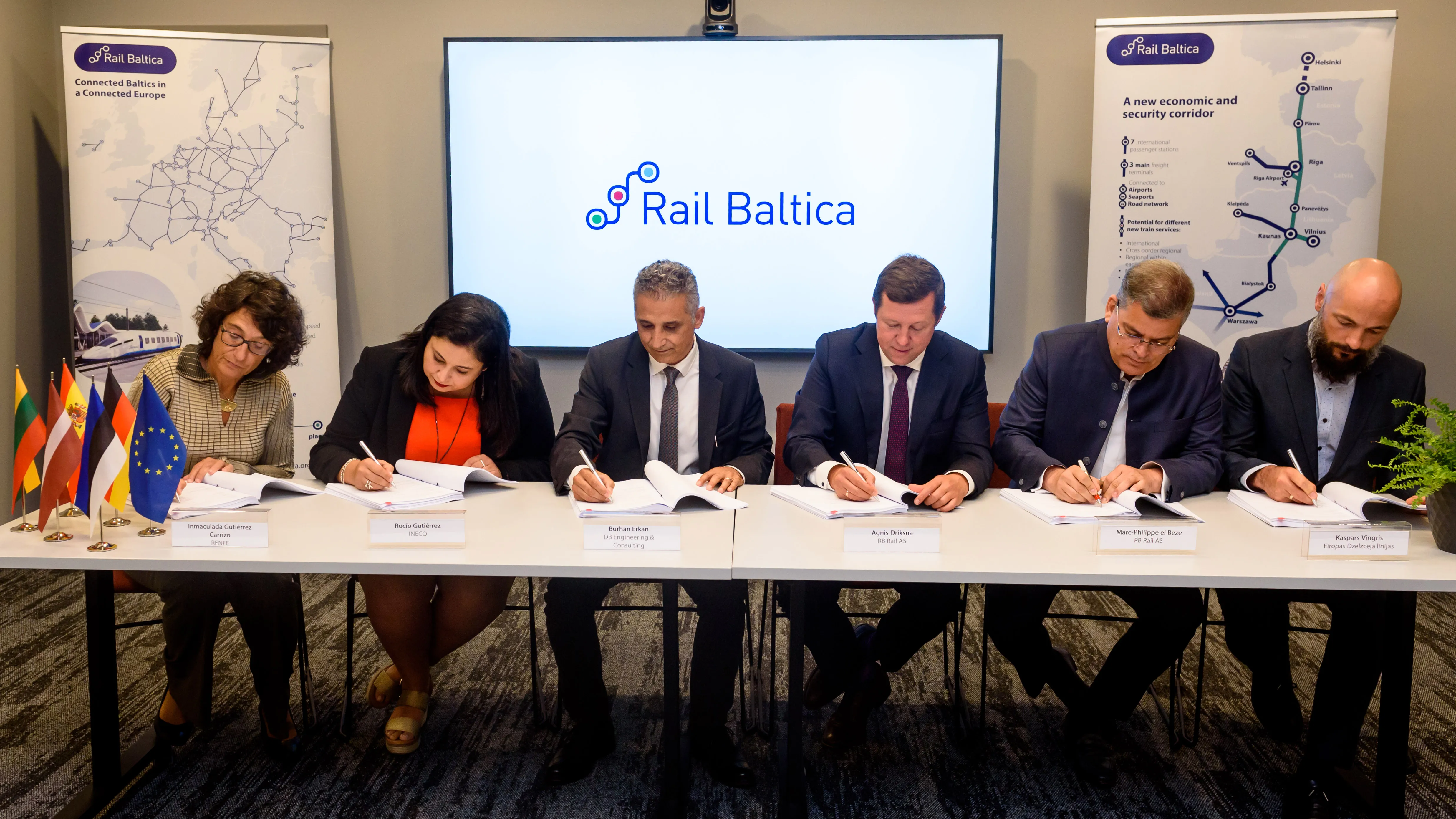 Ineco, Renfe y la alemana DB, proveedores de servicios para la alta velocidad Rail Baltica