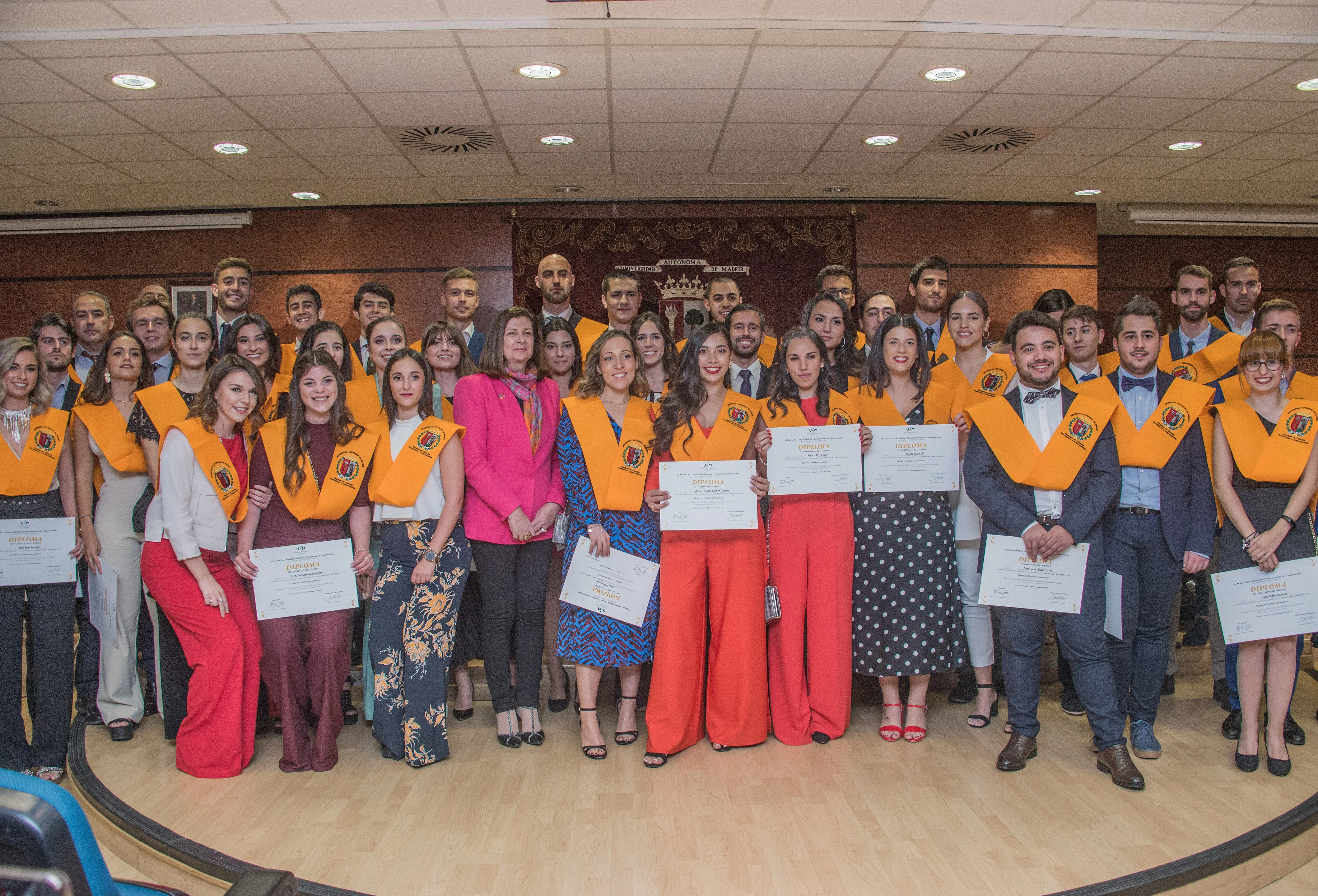 Carmen Librero, madrina de la VI Promoción de Gestión Aeronáutica de la UAM