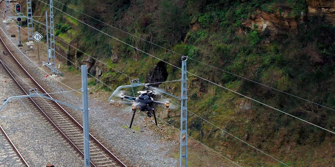 Telefónica, Ineco, Adif y Huawei implantan en Galicia una solución de inspección en remoto de las vías ferroviarias con 5G y drones